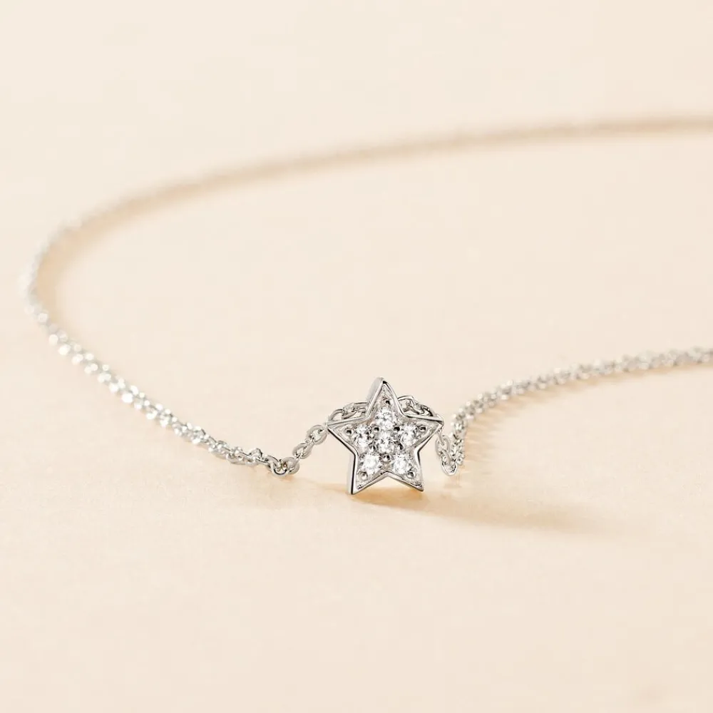 Marc Orian Colliers Fantaisie|Colliers > Collier Taona Argent Blanc Oxyde De Zirconium