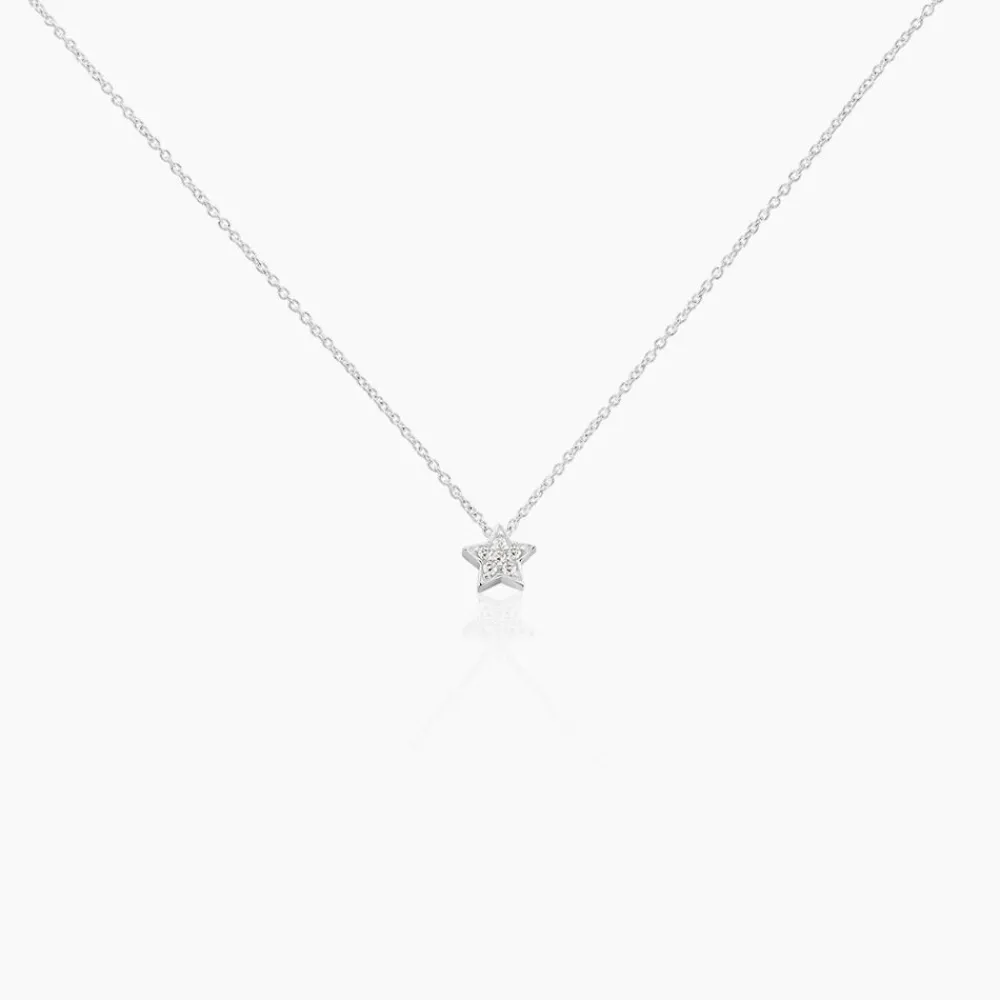 Marc Orian Colliers Fantaisie|Colliers > Collier Taona Argent Blanc Oxyde De Zirconium