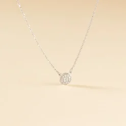 Collier Teani Or Blanc Diamant