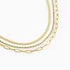 Marc Orian Colliers Fantaisie|Colliers > Collier Thika Acier Jaune