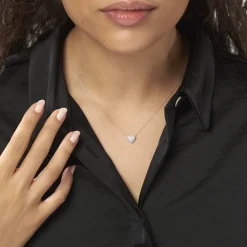 Marc Orian Colliers Diamant|Colliers Cœur > Collier Ti Amo Or Blanc Diamant