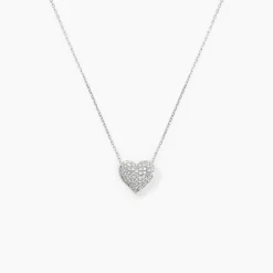 Marc Orian Colliers Diamant|Colliers Cœur > Collier Ti Amo Or Blanc Diamant