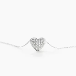 Marc Orian Colliers Diamant|Colliers Cœur > Collier Ti Amo Or Blanc Diamant