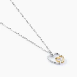 Collier Ticia Or Jaune Argent Blanc Oxyde De Zirconium