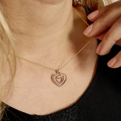 Marc Orian Colliers Diamant|Colliers Cœur > Collier Titaina Or Tricolore Diamant