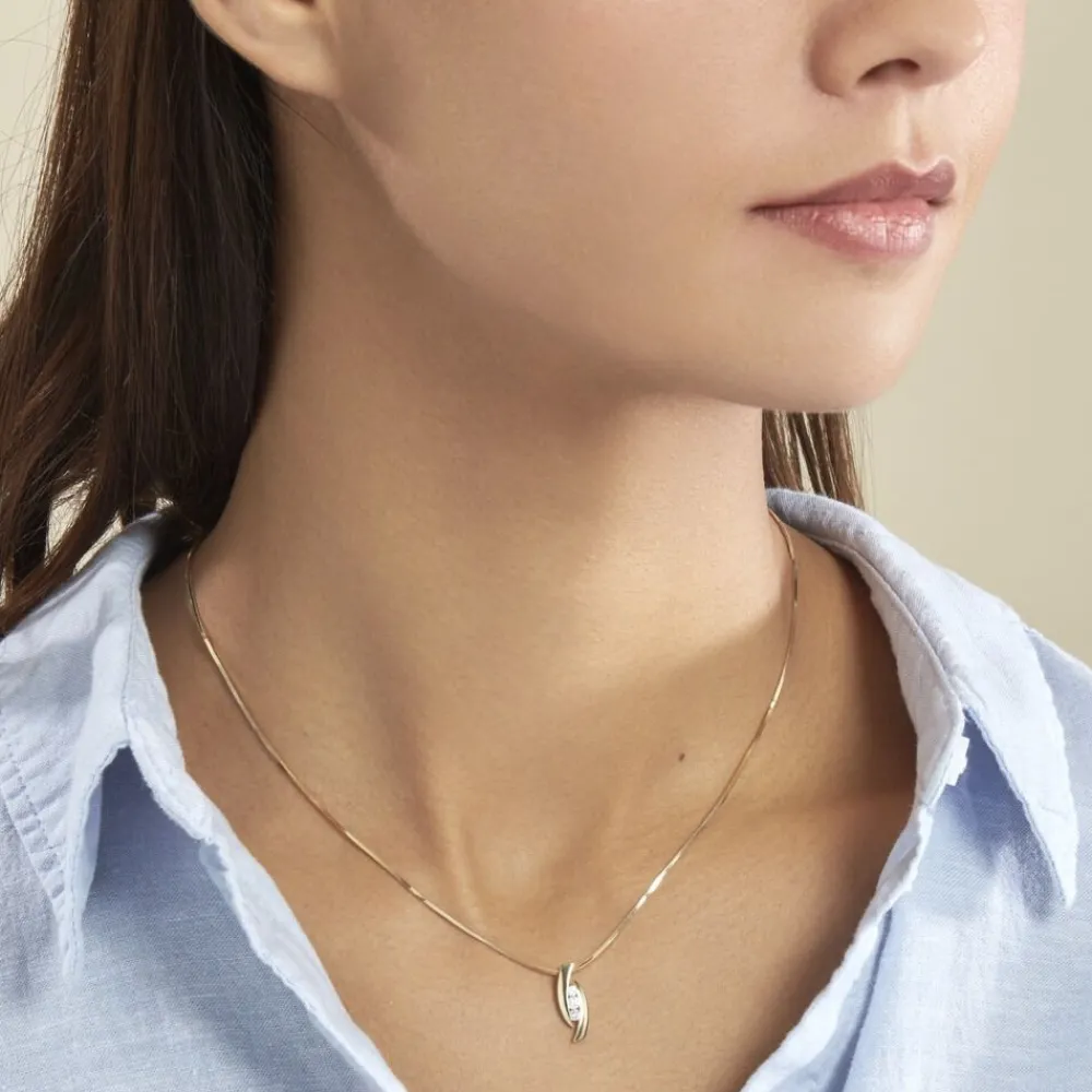 Marc Orian Colliers Diamant|Colliers > Collier Trilogie Or Jaune Diamant