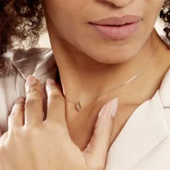 Collier Tylane Or Blanc Diamant
