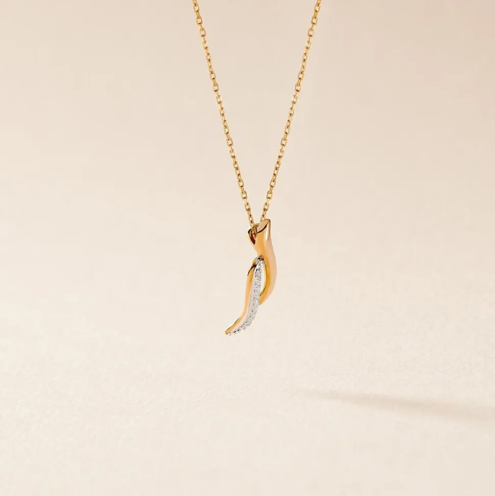 Collier Tylane Or Jaune Diamant