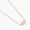Collier Valentyne Plaque Or Jaune Oxyde De Zirconium