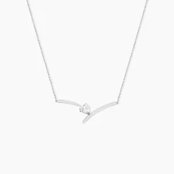 Marc Orian Colliers Cœur|Colliers > Collier Valeriana Or Blanc Oxyde De Zirconium