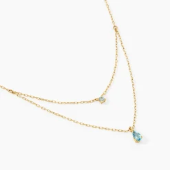 Collier Vanja Or Jaune Topaze