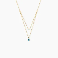 Collier Vanja Or Jaune Topaze