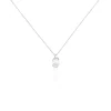 Marc Orian Colliers|Colliers Avec Pierres > Collier Verica Or Blanc Perle De Culture Et Diamant