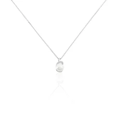 Marc Orian Colliers|Colliers Avec Pierres > Collier Verica Or Blanc Perle De Culture Et Diamant