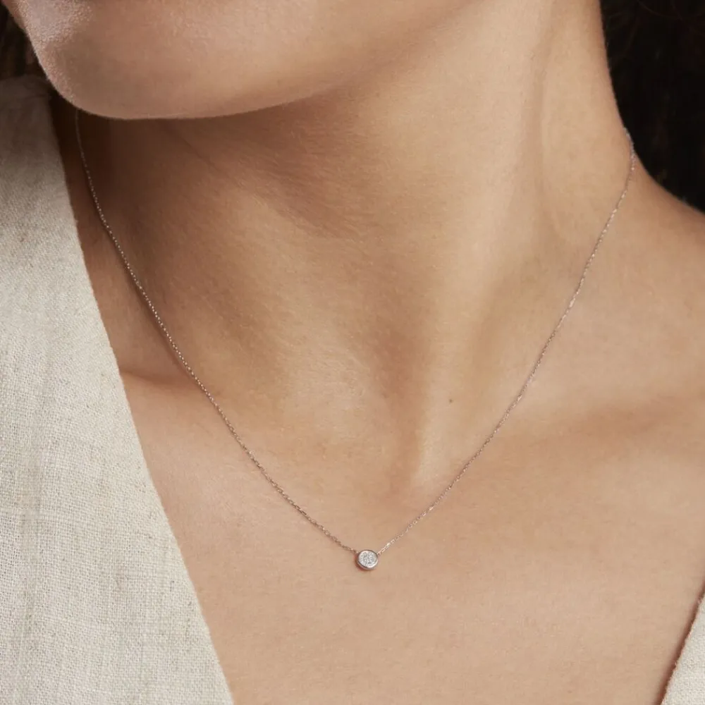 Marc Orian Colliers Diamant|Colliers > Collier Violanda Or Blanc Diamant