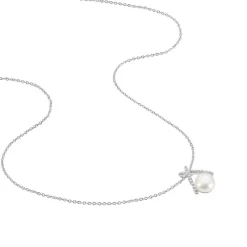 Marc Orian Colliers Fantaisie|Colliers > Collier Yacinthe Argent Blanc Perle De Culture Et Oxyde De Zirconium