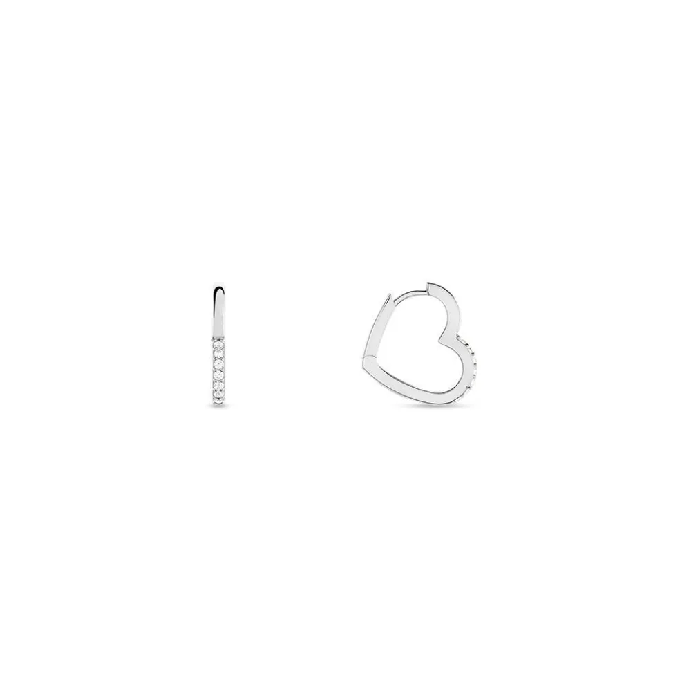 Marc Orian Créoles Argent|Bijoux Zirconium > Creoles Argent Blanc Deep In Love Oxyde De Zirconium