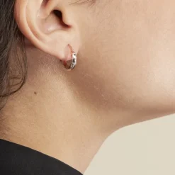 Marc Orian Créoles Argent|Créoles > Creoles Argent Rose Diane