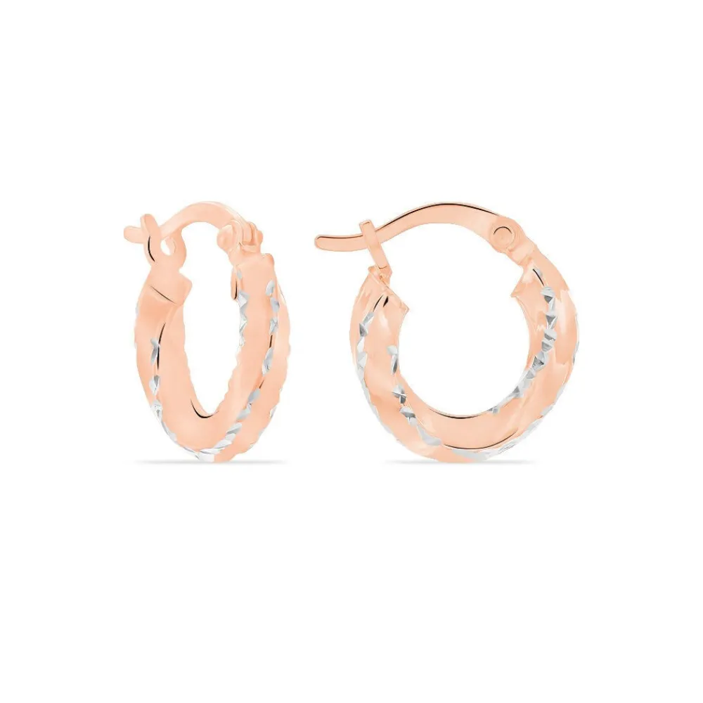 Marc Orian Créoles Argent|Créoles > Creoles Argent Rose Diane