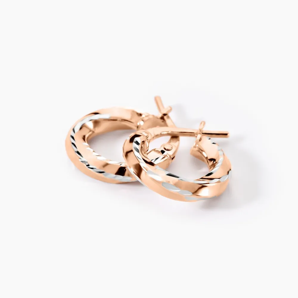 Marc Orian Créoles Argent|Créoles > Creoles Argent Rose Diane