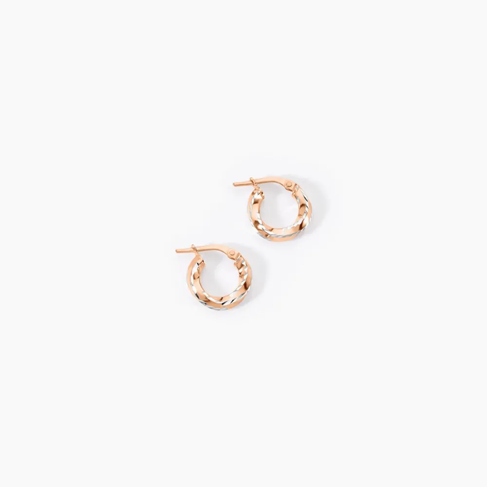 Marc Orian Créoles Argent|Créoles > Creoles Argent Rose Diane