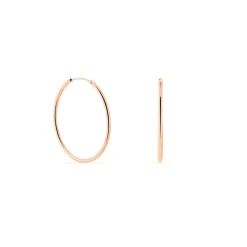 Creoles Argent Rose Olympia