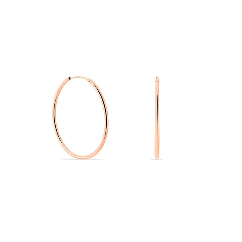 Creoles Argent Rose Olympia