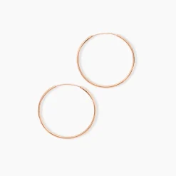Creoles Argent Rose Olympia