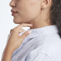 Marc Orian Bijoux Zirconium|Créoles > Creoles Or Jaune Lowan Oxydes De Zirconium