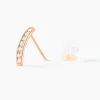 Marc Orian Bijoux Zirconium|Créoles > Creoles Or Rose Jacoba Oxydes