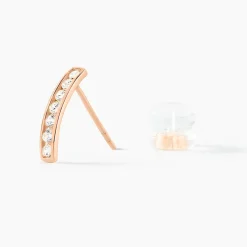 Marc Orian Bijoux Zirconium|Créoles > Creoles Or Rose Jacoba Oxydes