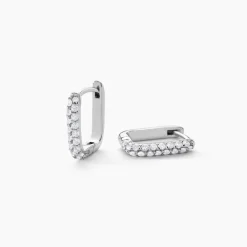 Marc Orian Créoles Argent|Bijoux Zirconium > Creoles Rio Argent Blanc Oxyde De Zirconium