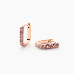 Marc Orian Créoles Argent|Bijoux Zirconium > Creoles Rio Argent Rose Oxyde De Zirconium argent rose oxyde fumé