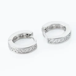Marc Orian Créoles Argent|Bijoux Zirconium > Créoles Alexa Argent Blanc Oxyde De Zirconium