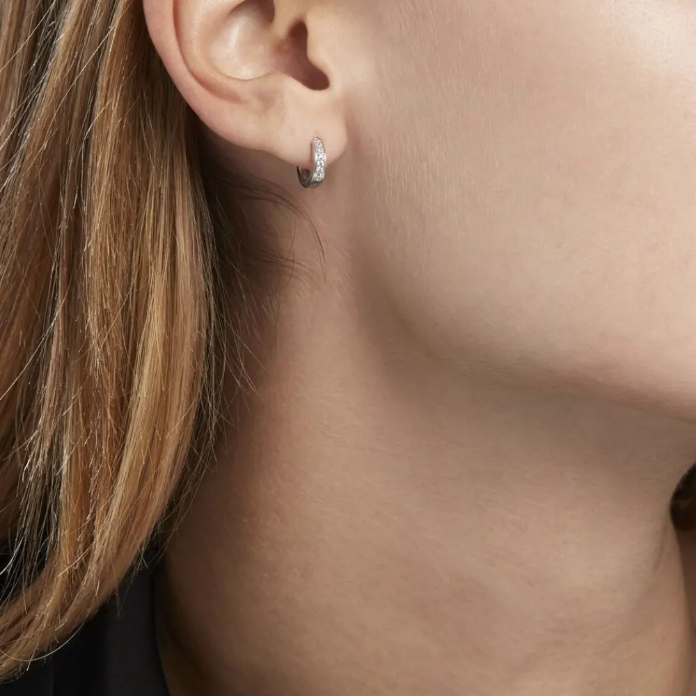 Marc Orian Créoles Argent|Bijoux Zirconium > Créoles Alexa Argent Blanc Oxyde De Zirconium