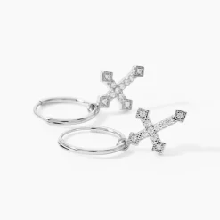 Marc Orian Créoles Argent|Bijoux Zirconium > Créoles Angel Argent Blanc Oxyde De Zirconium