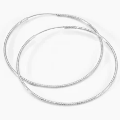Créoles Argent Blanc Agathe