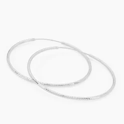 Créoles Argent Blanc Agathe