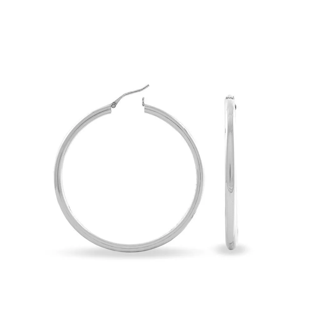 Marc Orian Créoles Argent|Créoles > Créoles Argent Blanc Anne