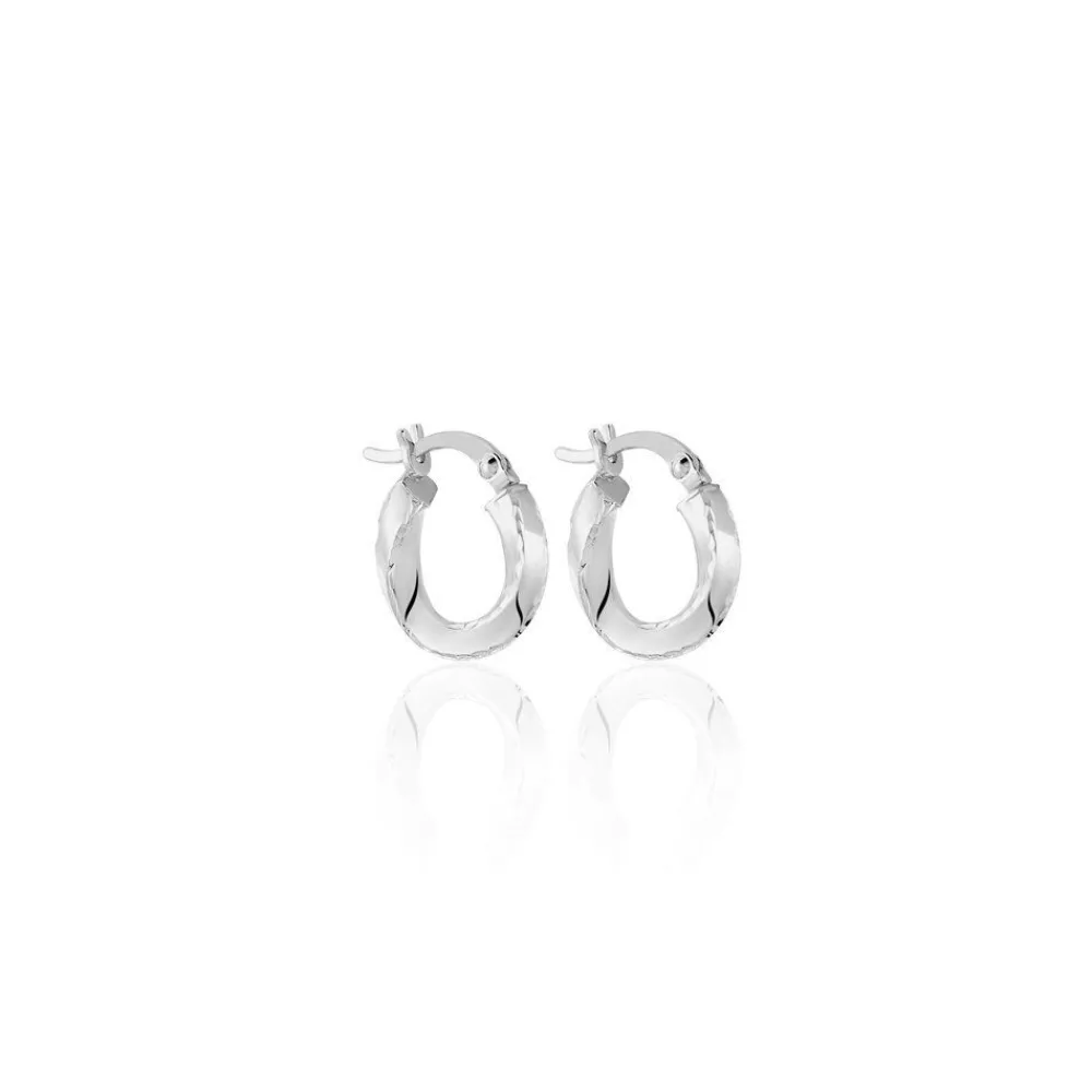 Marc Orian Créoles Argent|Créoles > Créoles Argent Blanc Ava