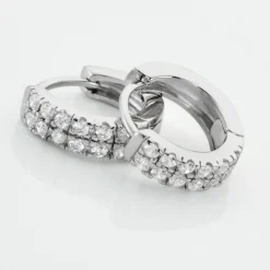 Marc Orian Créoles Argent|Bijoux Zirconium > Créoles Argent Blanc Denice Oxydes De Zirconium