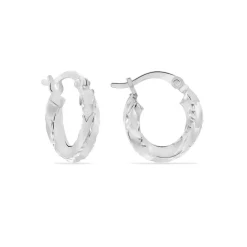 Marc Orian Créoles Argent|Créoles > Créoles Argent Blanc Diane