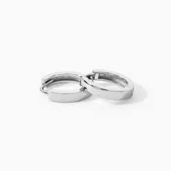 Marc Orian Créoles Argent|Créoles > Créoles Argent Blanc Eleanora