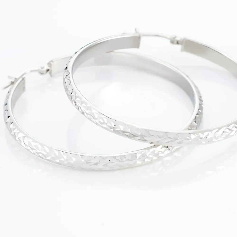 Marc Orian Créoles Argent|Créoles > Créoles Argent Blanc Esmee
