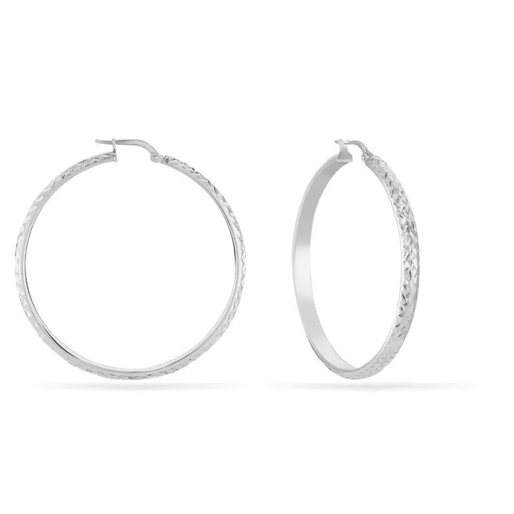 Marc Orian Créoles Argent|Créoles > Créoles Argent Blanc Esmee