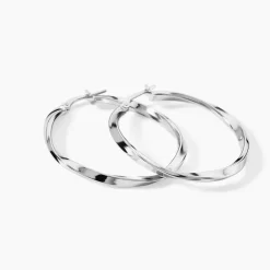 Marc Orian Créoles Argent|Créoles > Créoles Argent Blanc Ires