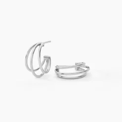Marc Orian Créoles Argent|Créoles > Créoles Argent Blanc Jukka