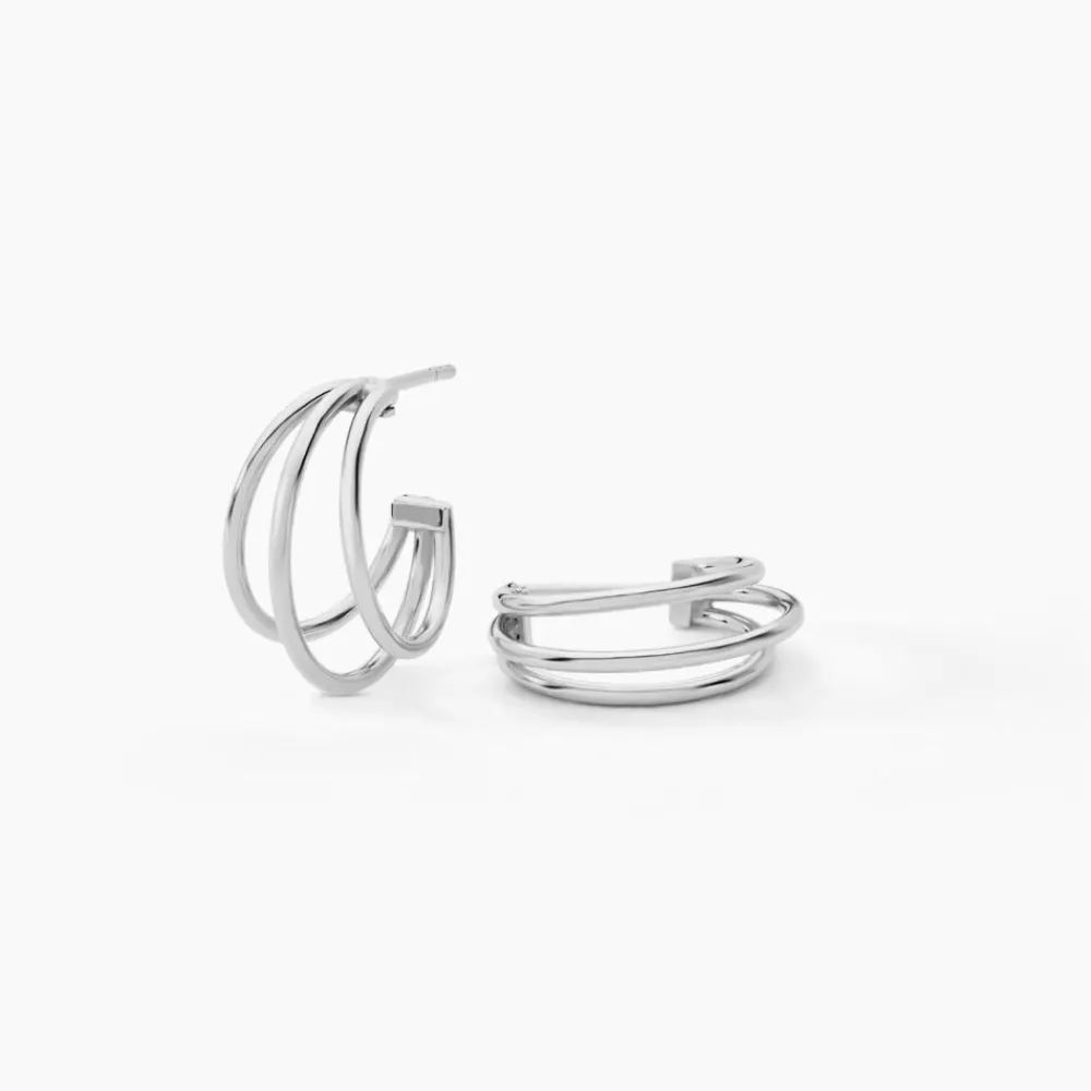 Marc Orian Créoles Argent|Créoles > Créoles Argent Blanc Jukka