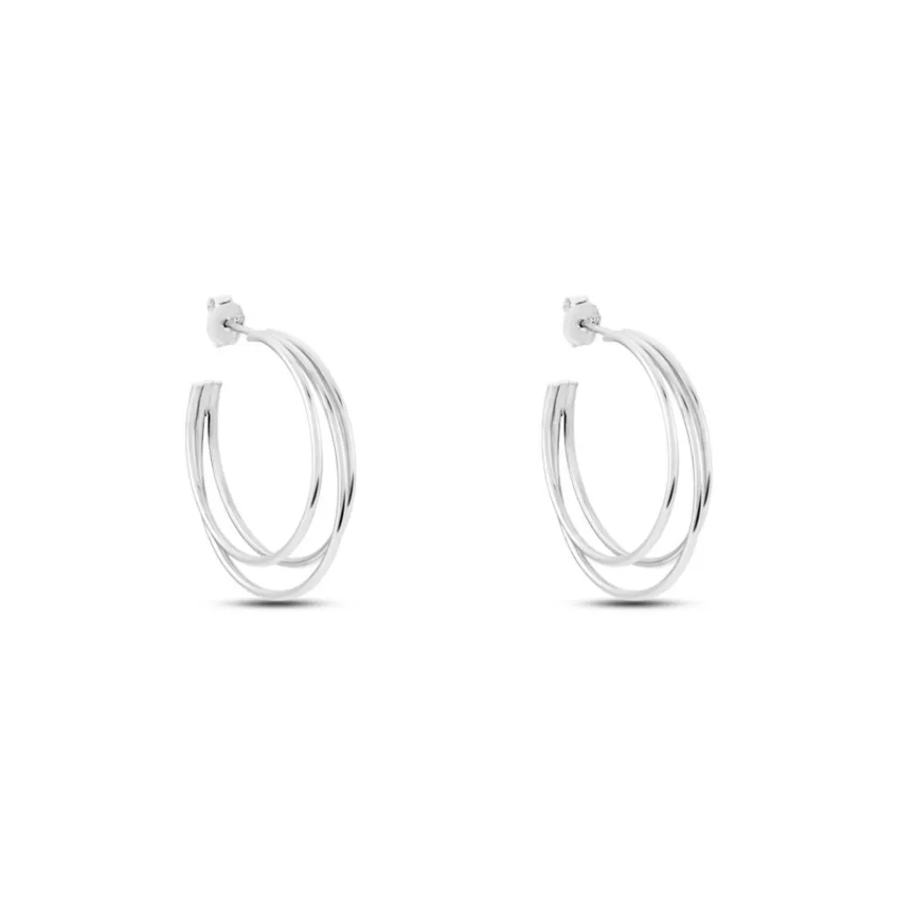 Marc Orian Créoles Argent|Créoles > Créoles Argent Blanc Jukka