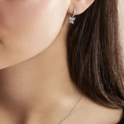 Marc Orian Créoles Argent|Bijoux Zirconium > Créoles Argent Blanc Karitate Oxydes De Zirconium